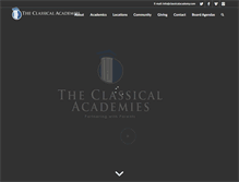 Tablet Screenshot of classicalacademy.com